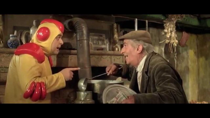 Champeaux Louis De Funes et Jacques Villeret aperçus sur le lieu de